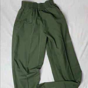 landau Scrub Pants Size Small Olive Green 8320